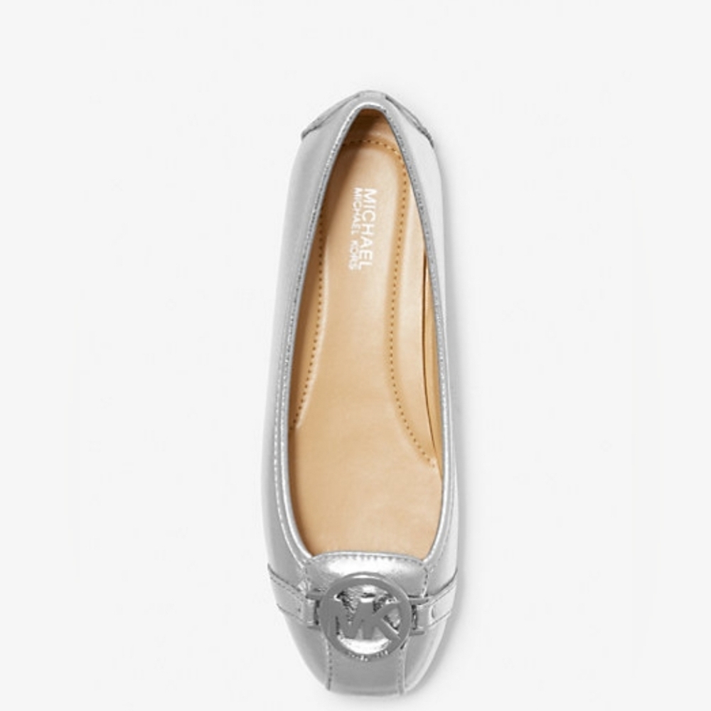 Michael Kors Fulton Leather Metallic Moccasin Womans Size 8 New In Box - Picture 3 of 9